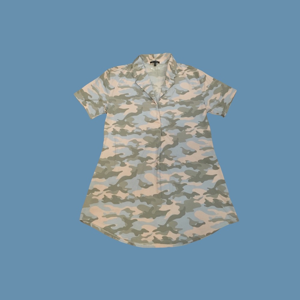 SMALL Short sleeve maternity Pajama Pastel Army military print